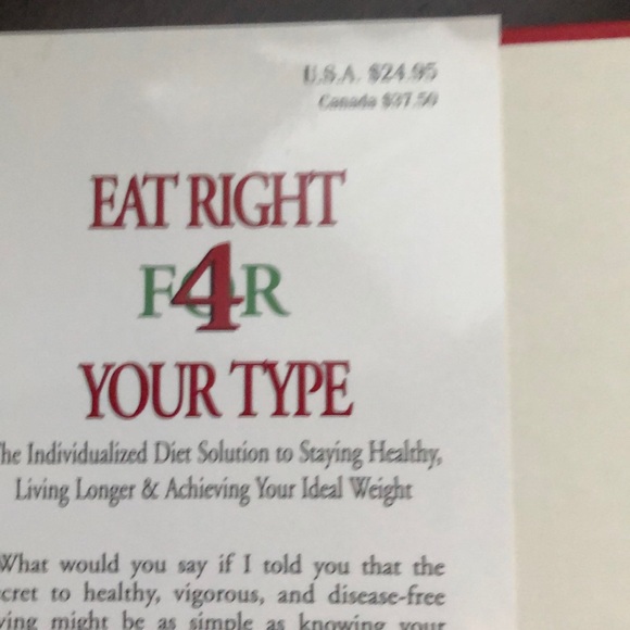 Blood type diet book - Picture 4 of 8